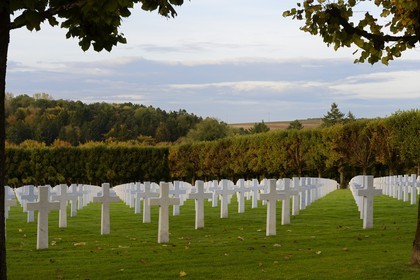 France, Meuse, Romagne-sous-Montfaucon, the World War I Meuse-Argonne American Cemetery and Memorial, the cemetery contains the largest number of American military dead in Europe (14246)