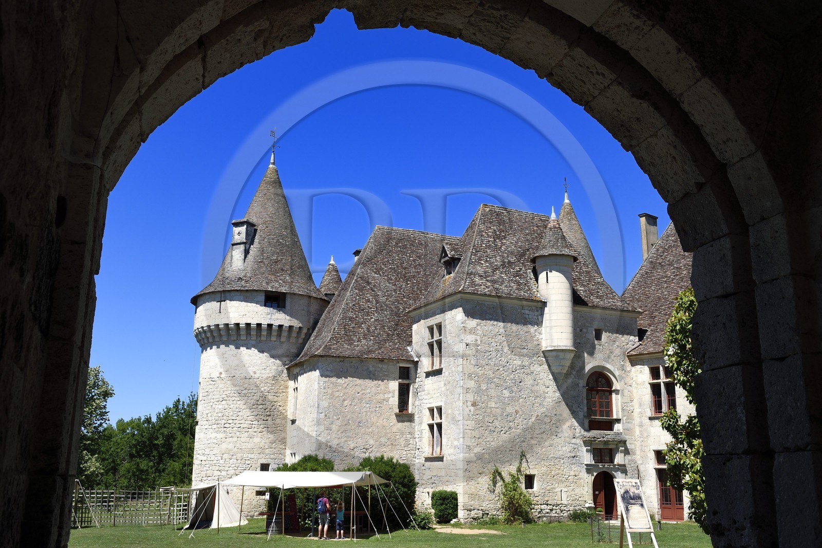 France, Dordogne, Ribagnac, Bridoire castle