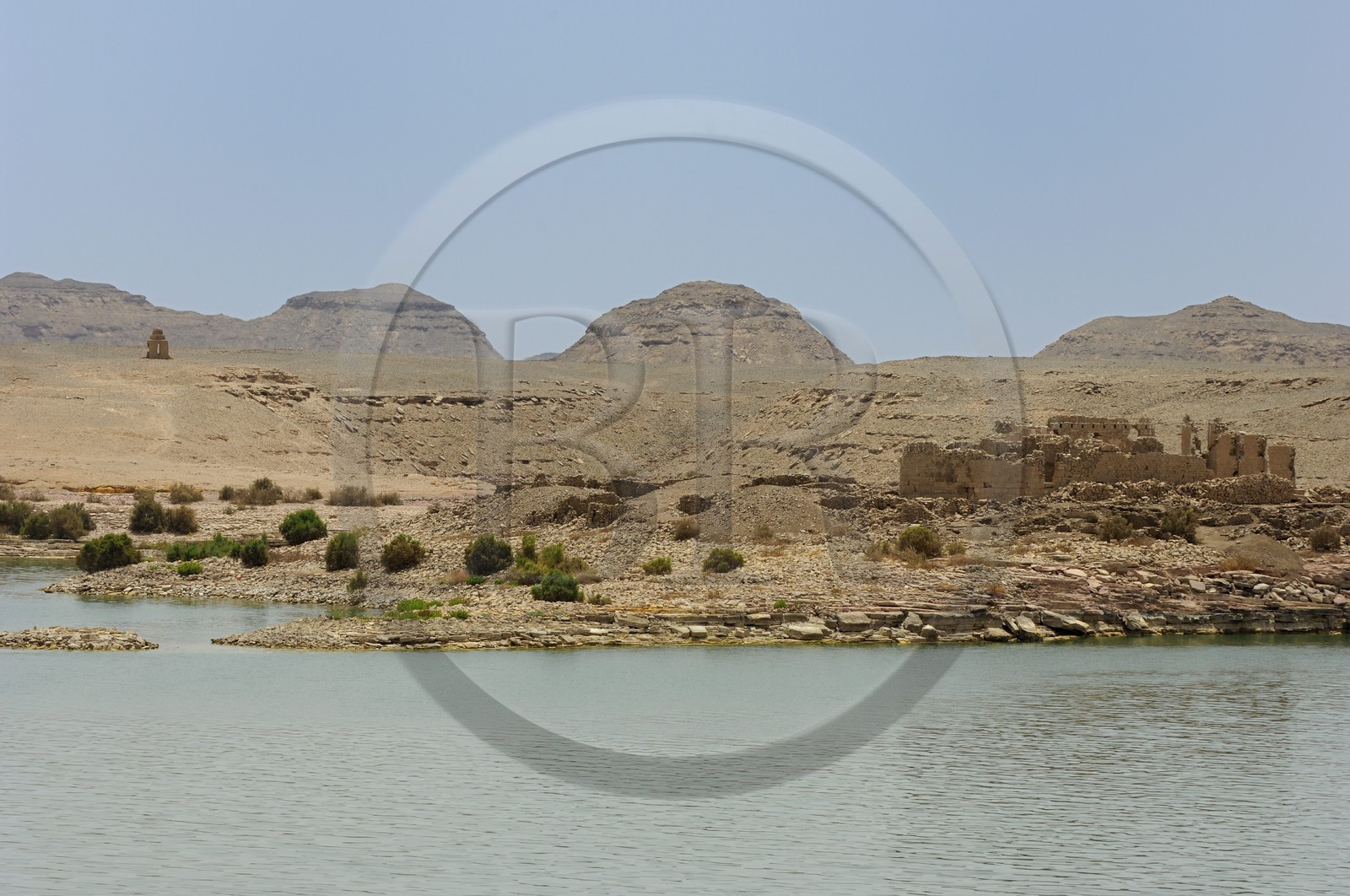 Egypte, Haute Egypte, Lac Nasser, désert de Nubie, Qasr Ibrim, ruines de la cathédrale