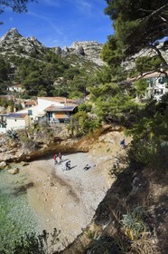France, Bouches-du-Rhône (13), Marseille, Parc national des Calanques, Calanque de Sormiou