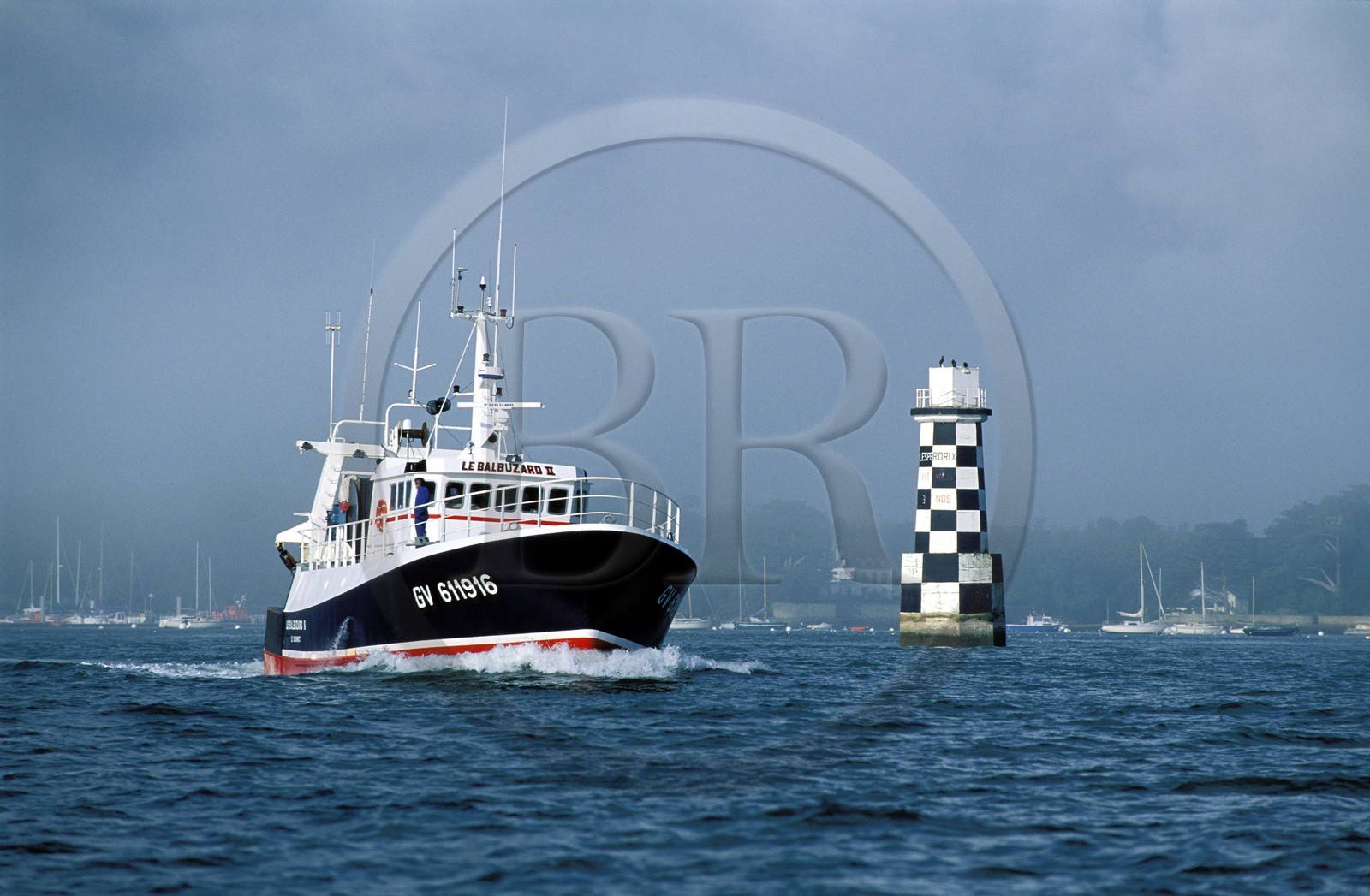 France, Finistère (29), Loctudy sur l' île Tudy, ancien phare de Loctudy
