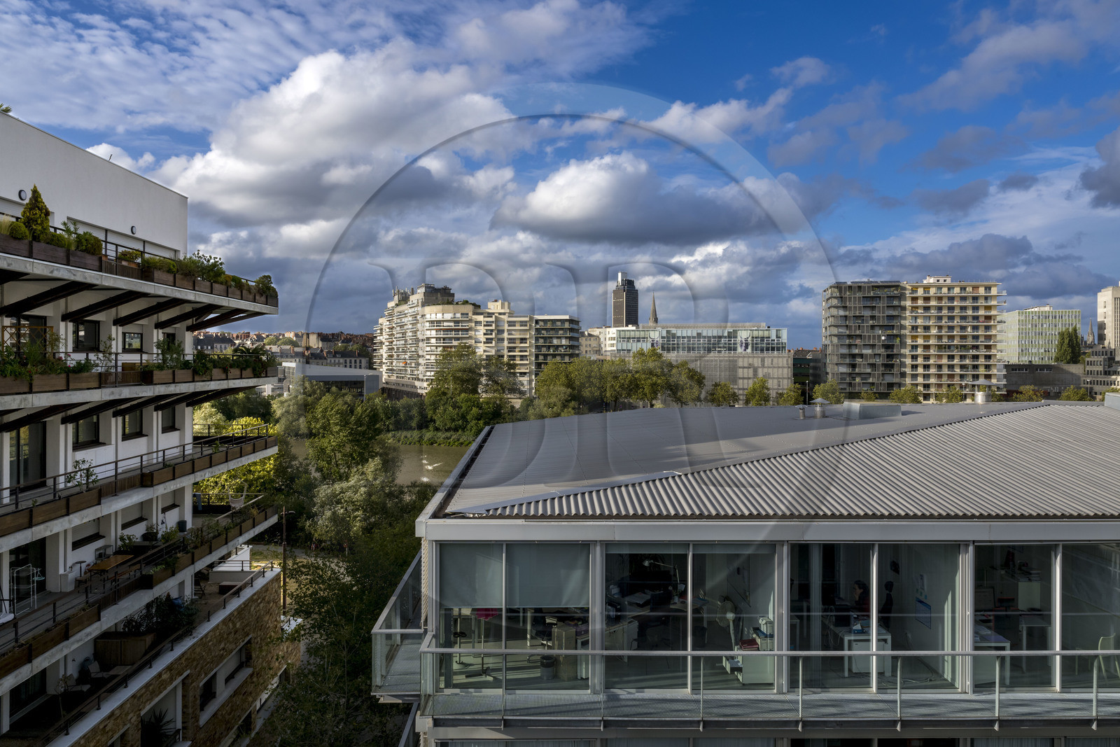 France, Loire Atlantique, Nantes, National School of Architecture created by award-winning architects Lacaton & Vassal