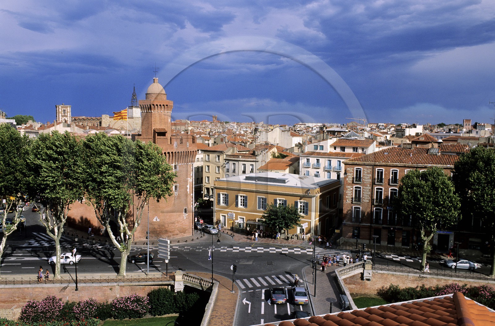 France, Pyrénées-Orientales (66), Perpignan, le Castillet, témoin des anciennes murailles