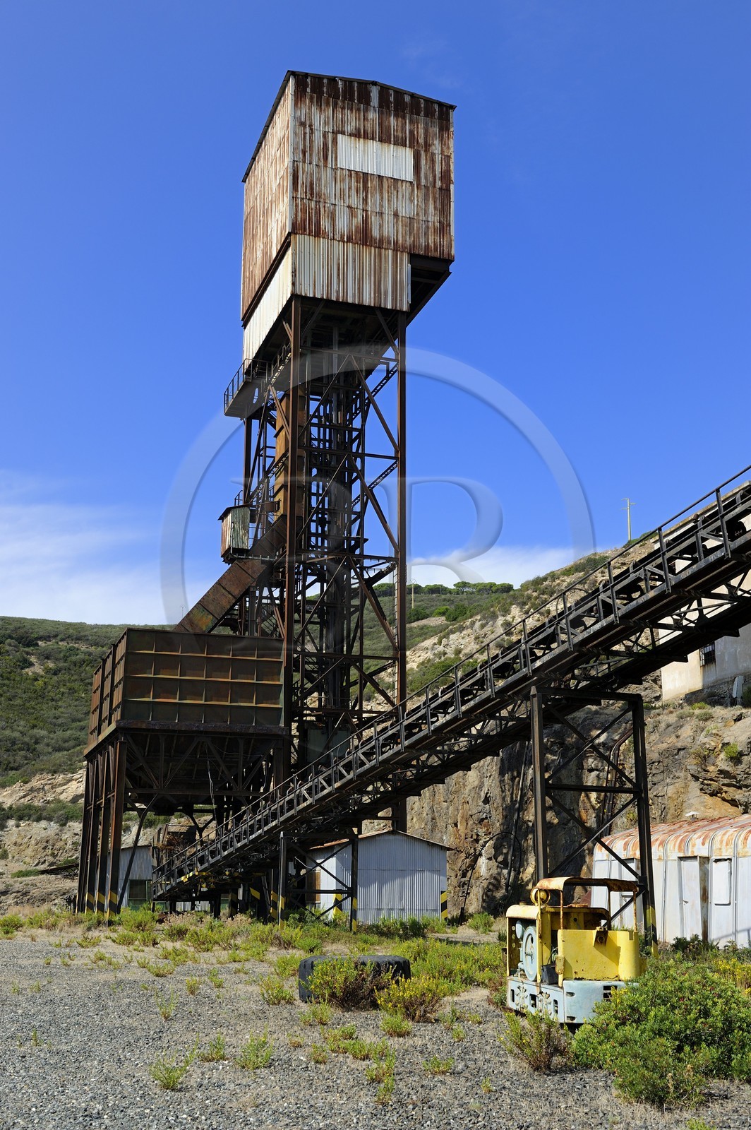 Italie, Toscane, l’Ile d’Elbe, Capoliveri, l'ancienne mine de fer de la société Calamita