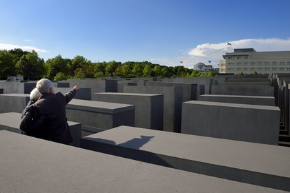 Allemagne, Berlin, Berlin-Mitte, Holocaust-Mahnmal, Mémorial des victimes de la Shoah de l'architecte Peter Eisenmann