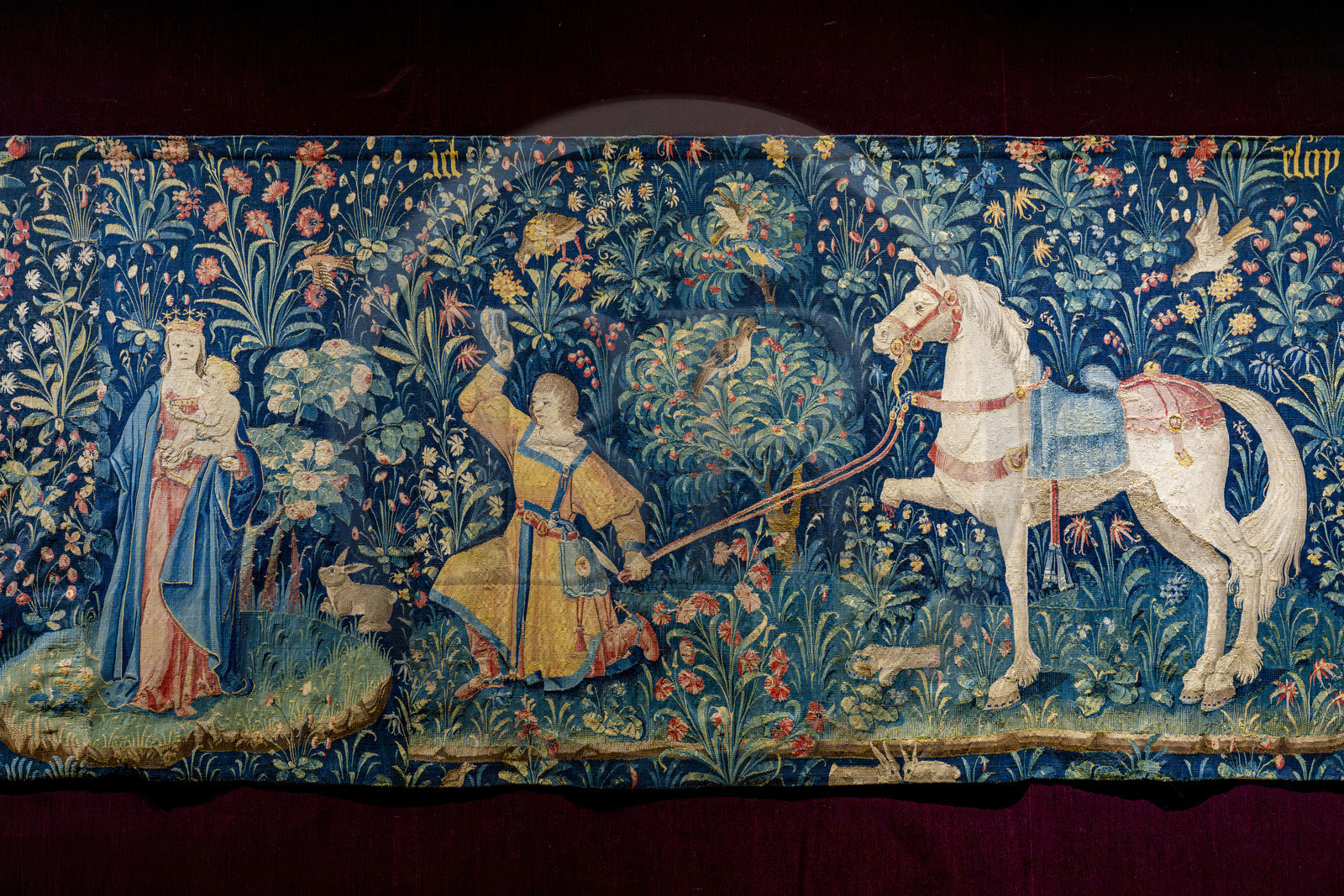 France, Côte-d'Or (21), Beaune, zone classée Patrimoine Mondial de l'UNESCO, Hospices de Beaune, l'Hôtel-Dieu,  la tenture de la légende de saint Eloi