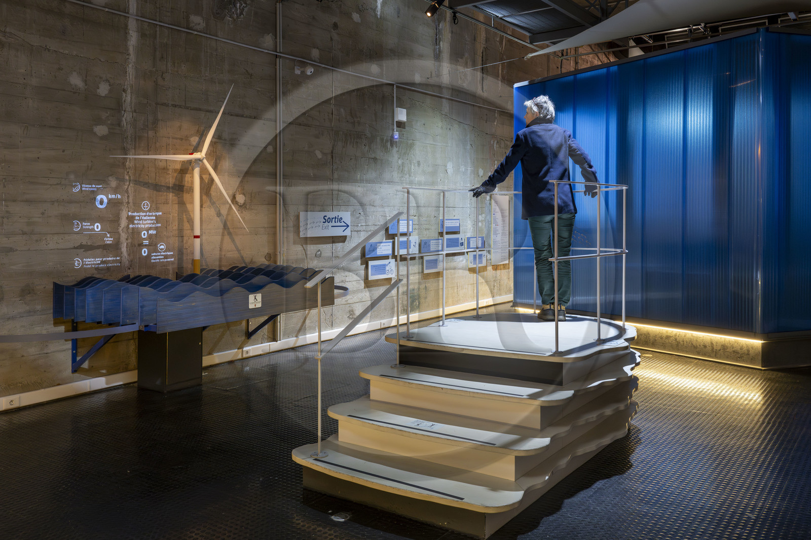 France, Loire-Atlantique, Saint-Nazaire, EOL Wind Centre is the very first visitor site entirely dedicated to the great adventure of offshore wind power