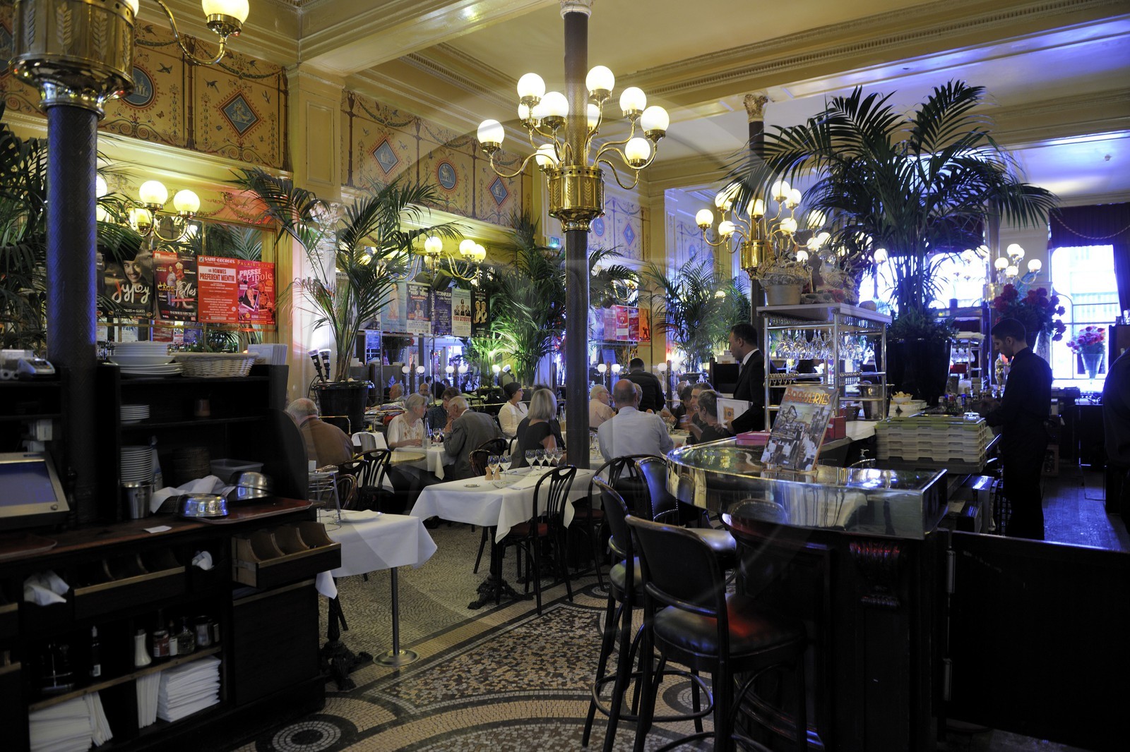 France, Paris (75), Galerie Colbert, restaurant le Grand Colbert