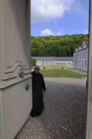 France, Seine-Maritime (76), Saint-Wandrille-Rançon, Abbaye de Saint-Wandrille, anciennement abbaye de Fontenelle, abbaye bénédictine fondée au VIIe siècle
