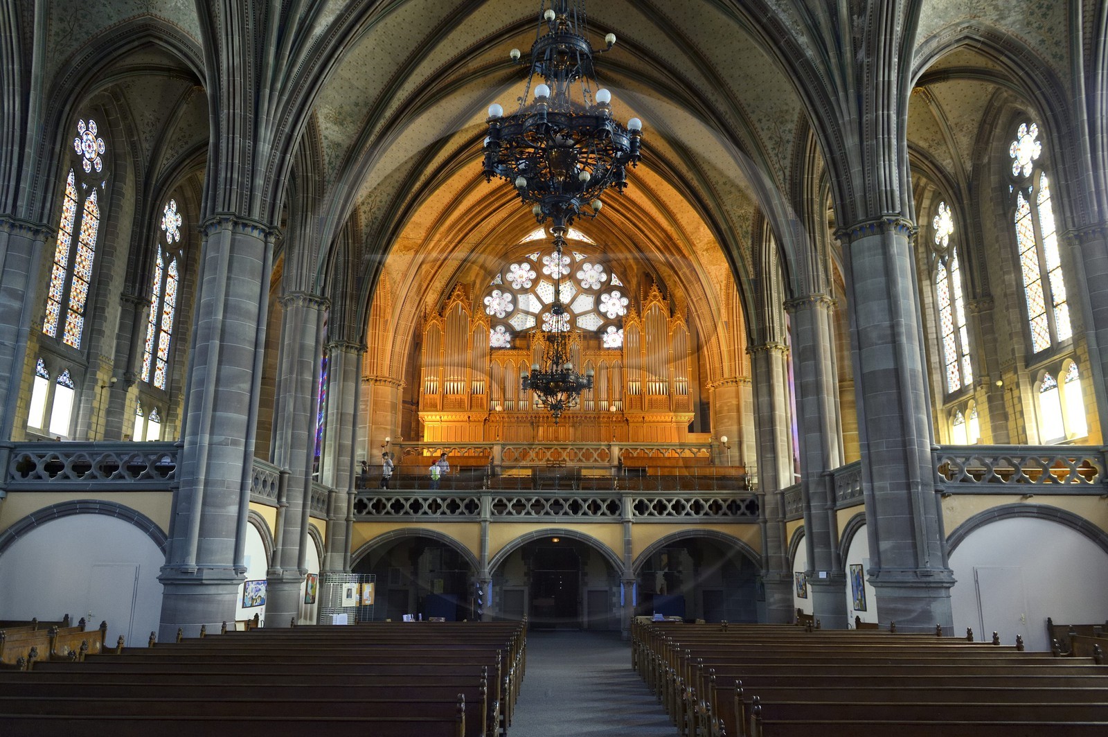 France, Bas-Rhin (67), Strasbourg, quartier de la Neustadt datant de la periode allemande, l'Eglise Reformée Saint-Paul, ancienne église de garnison protestante (1897)