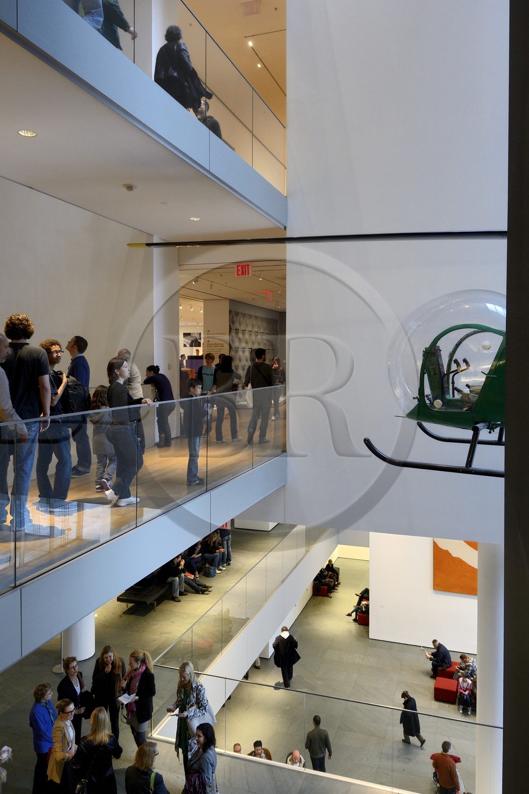 Etats-Unis, New York, Manhattan, Midtown, Museum of Modern Art (MoMa), hélicoptère Bell 47D1