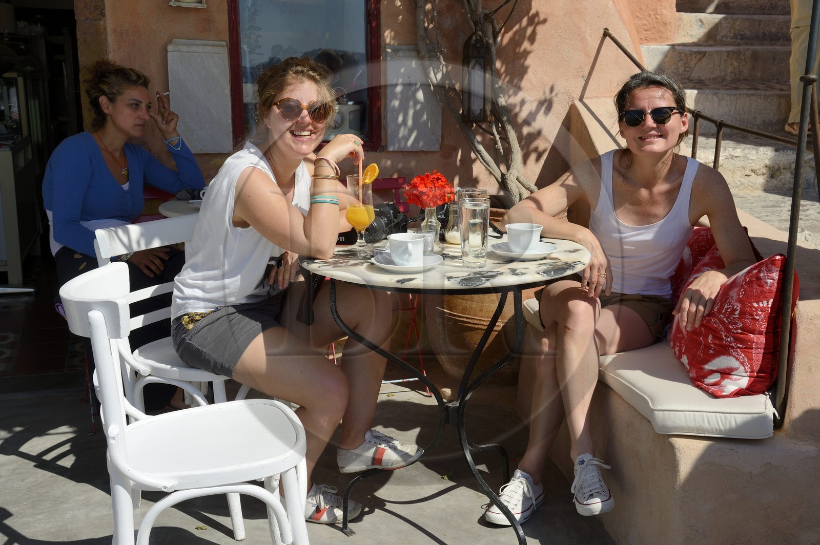 Grèce, Les Cyclades, mer Égée, île de Santorin (Thira ou Théra),