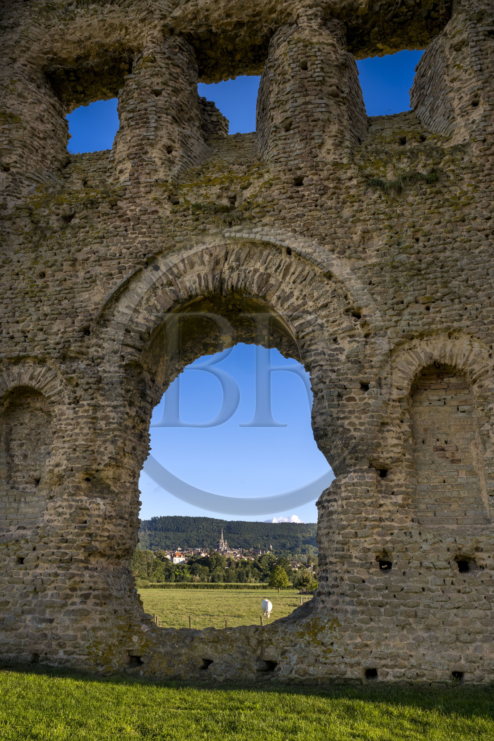 France, Saone et Loire, Autun, the Gallo-Roman temple known as Janus, the first construction of which dates back to the Gallic era in the 3rd century BC