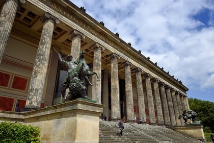 Allemagne, Berlin, l'Ile aux musées, classée Patrimoine Mondial de l'UNESCO, Altes Museum abritant une collection d'oeuvres antiques