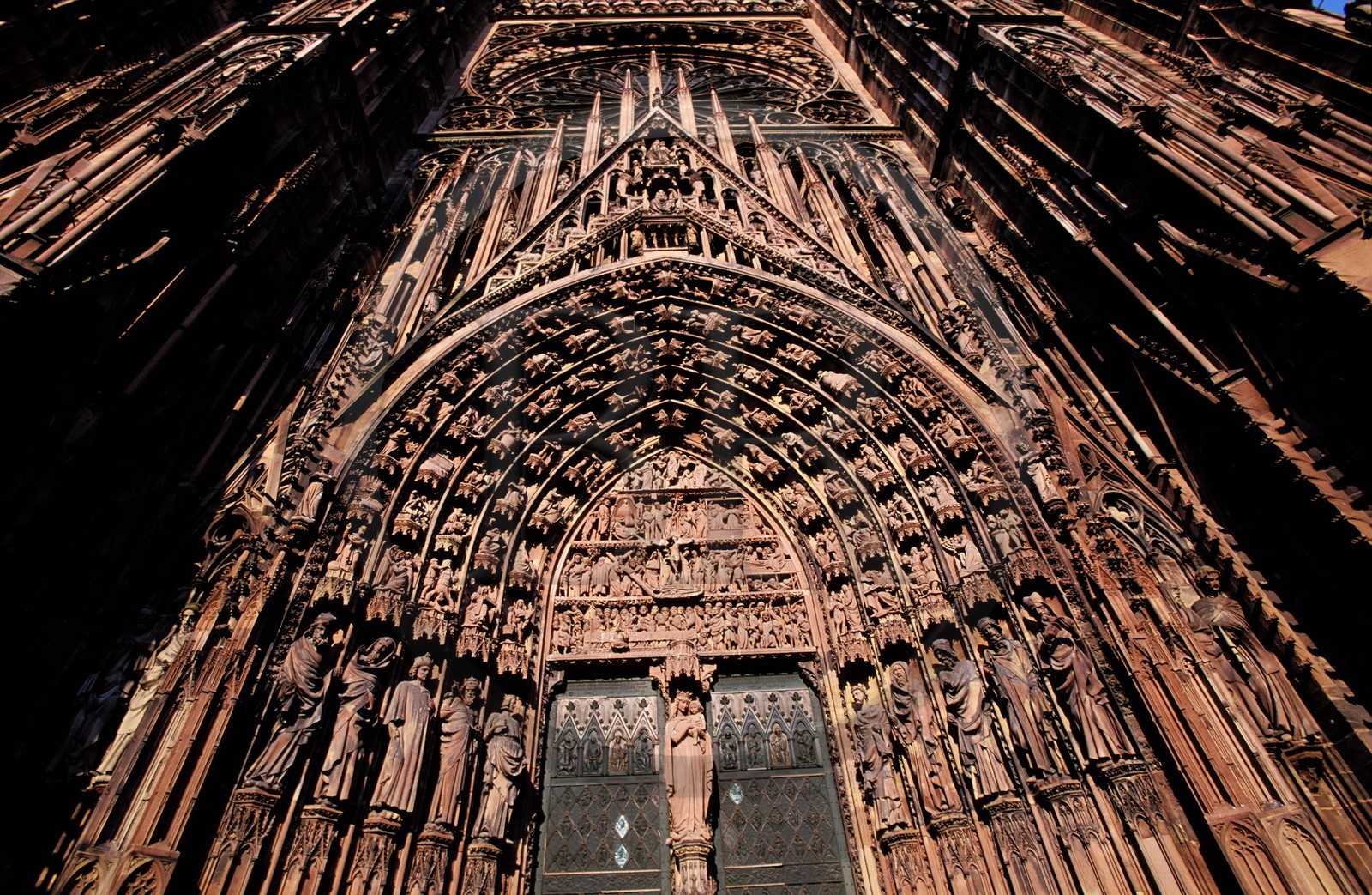 France, Bas-Rhin (67), Strasbourg, vieille ville classée au Patrimoine Mondial de l'UNESCO, la cathédrale Notre-Dame