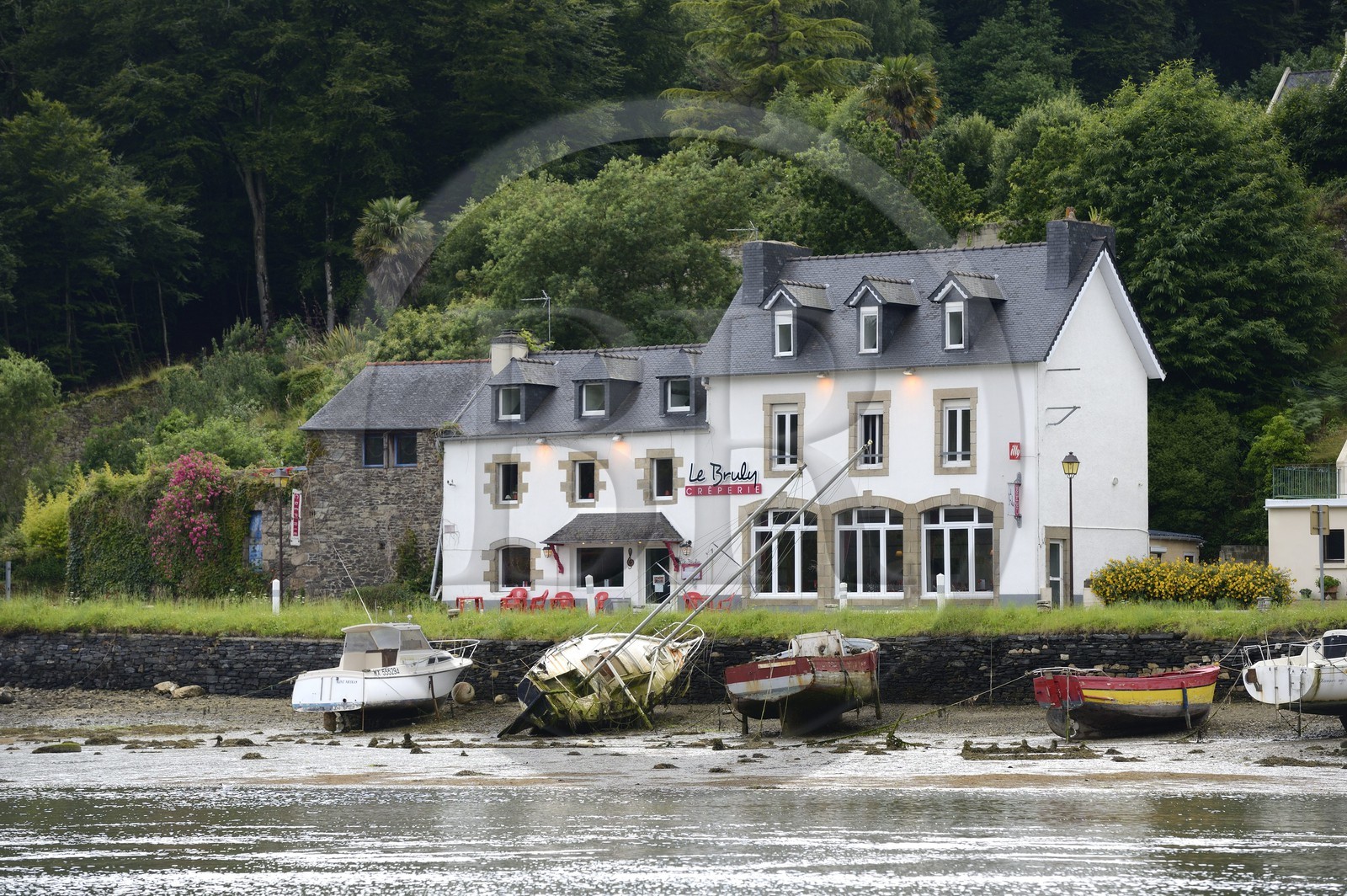 France, Finistere, the river of Morlaix between Locquenole and Lanugy