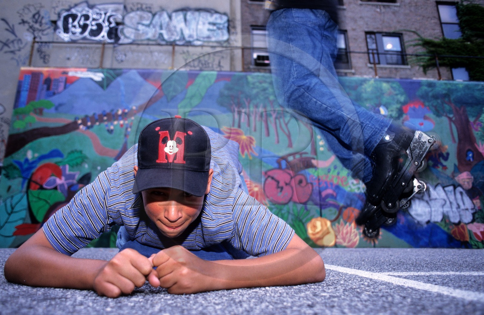 Etats-Unis, New York, Manhattan, Upper West Side, groupe de rollerskaters