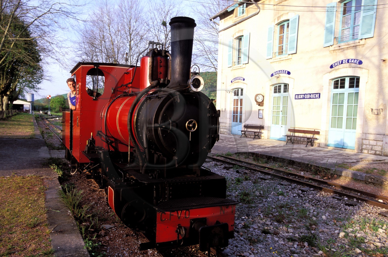 France, Côte-d'Or (21), Bligny-sur-Ouche, chemin de fer touristique de la vallée de l' Ouche
