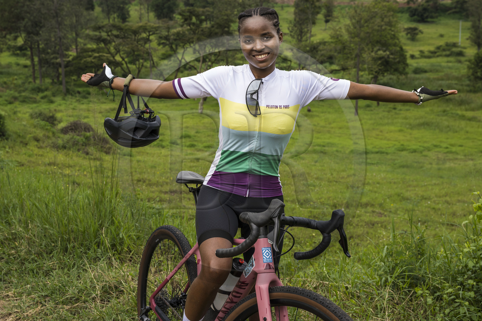 Rwanda, Kigali, Rwandan professional cyclist Violetta Neza