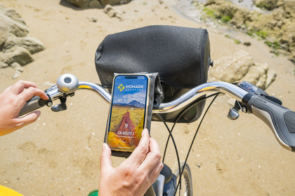 France, Vendée (85), île de Noirmoutier, utilisation du logiciel de Nomade Aventure