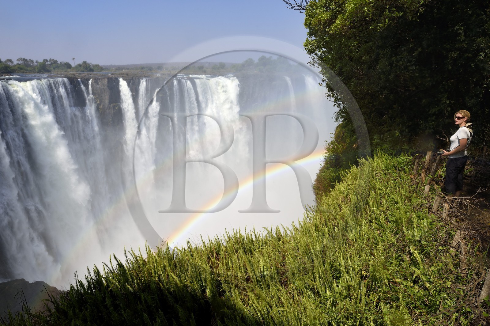Zimbabwe, province de Matabeleland septentrional, fleuve Zambèze, les Chutes Victoria, classées Patrimoine Mondial de l'UNESCO