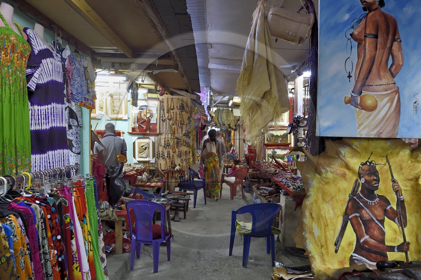 Gabon, Libreville, Mont Bouet market