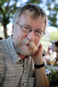 France, Bas-Rhin (67), Strasbourg, l'écrivain de romans policiers historiques et régionalistes Jacques Fortier