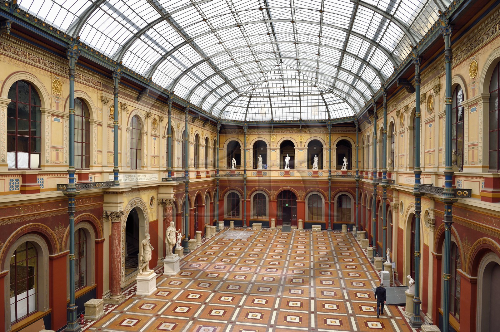 France, Paris, Saint Germain des Pres district, Ecole nationale superieure des Beaux-Arts (Fine Arts school), the Palais des Etudes (Palace of Studies)