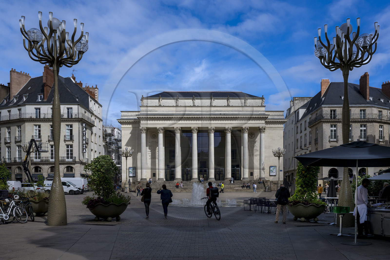France, Loire-Atlantique (44), Nantes, quartier de Graslin, le théâtre Graslin et opéra sur la place Graslin