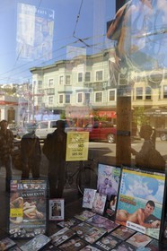 Etats-Unis, Californie, San Francisco, vitrine de magasin homosexuel dans Castro street artère principale du gay district