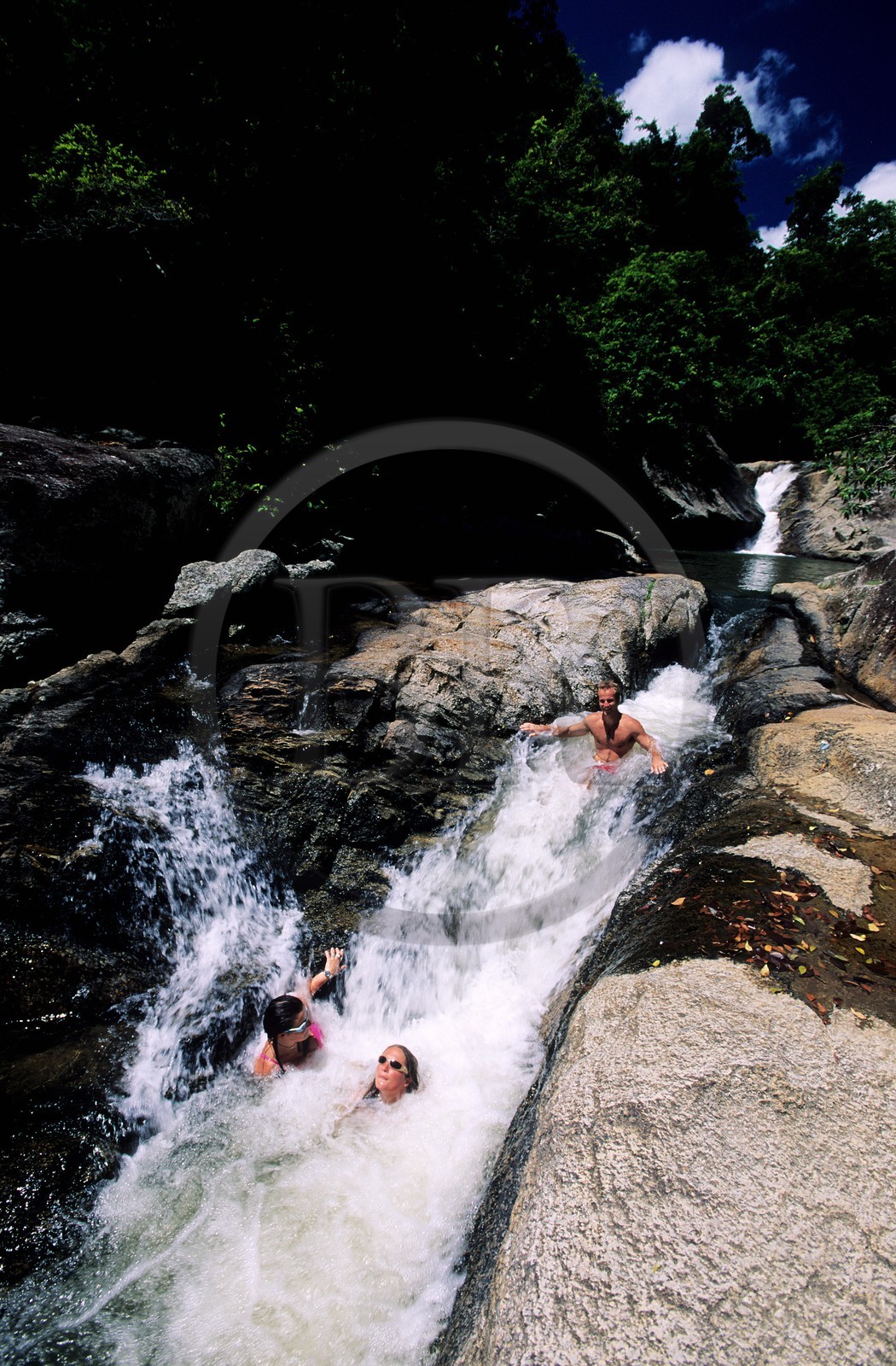 Thaïlande, Archipel îles Samui, île de Koh Pha-Ngan, Than Sadet une des cascades de l' île
