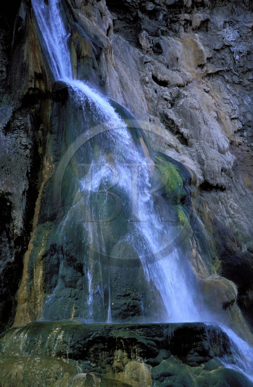 Jordanie, Ma'an, cascades d'eau chaude (60°)