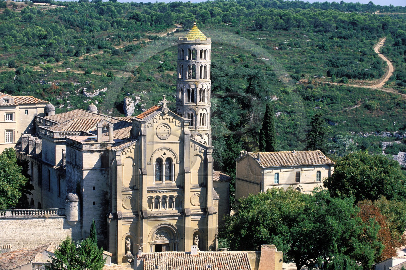 France, Gard (30), Uzès, la cathédrale Saint-Théodorit