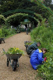 France, Eure, Giverny, Claude Monet garden, the main driveway to the house