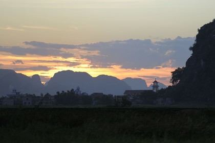 Vietnam, province de Ninh Binh, village insulaire de Kenh Ga