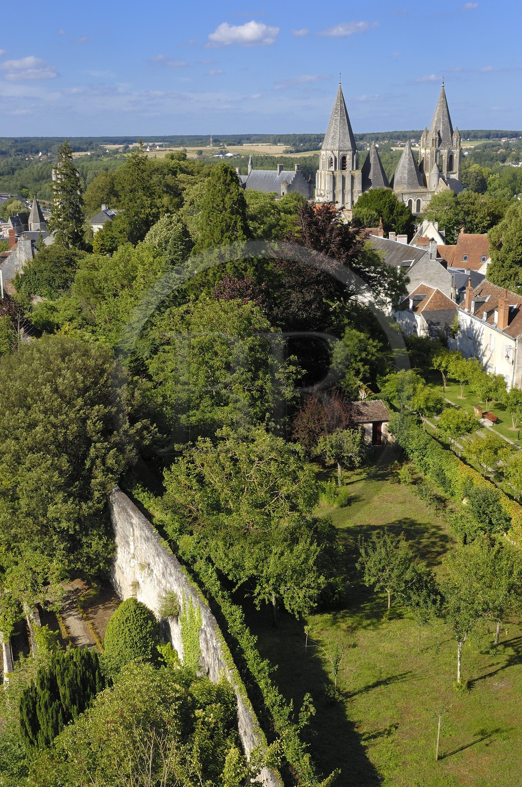 France, Indre et Loire, Loches, the Saint Ours abbey