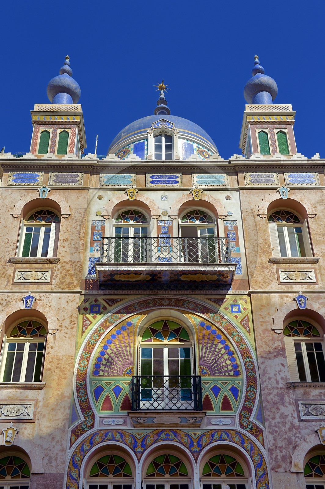 Principauté de Monaco, Monaco, quartier Moneghetti, Villa Danichgah de style persan sur le boulevard du Jardin Exotique