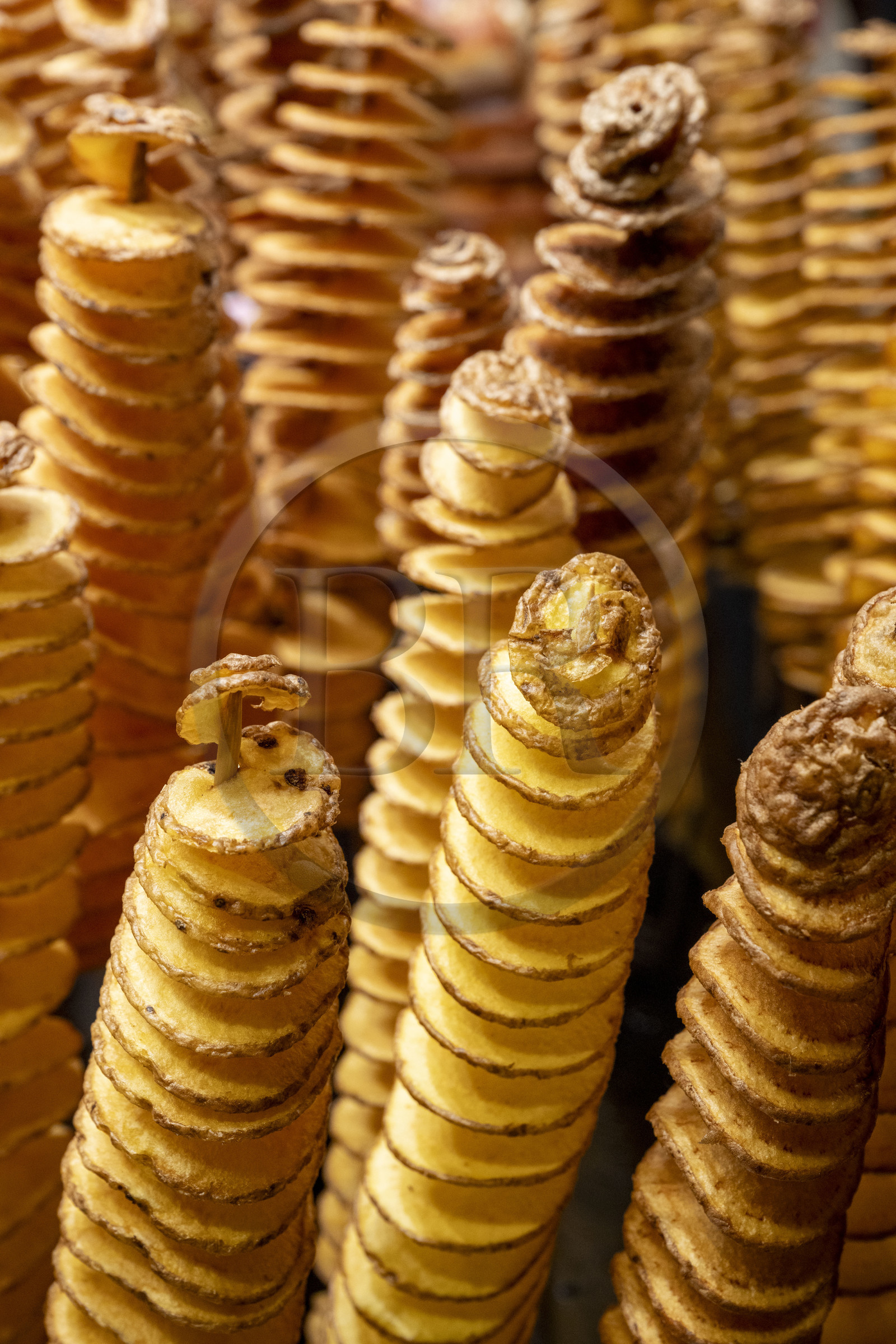 Espagne, Catalogne, Barcelone, Las Ramblas, le marché de la Boqueria, spiro patatas