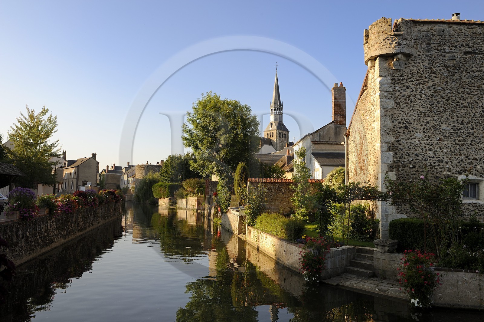 France, Eure et Loir, Bonneval, ditch of the ramparts