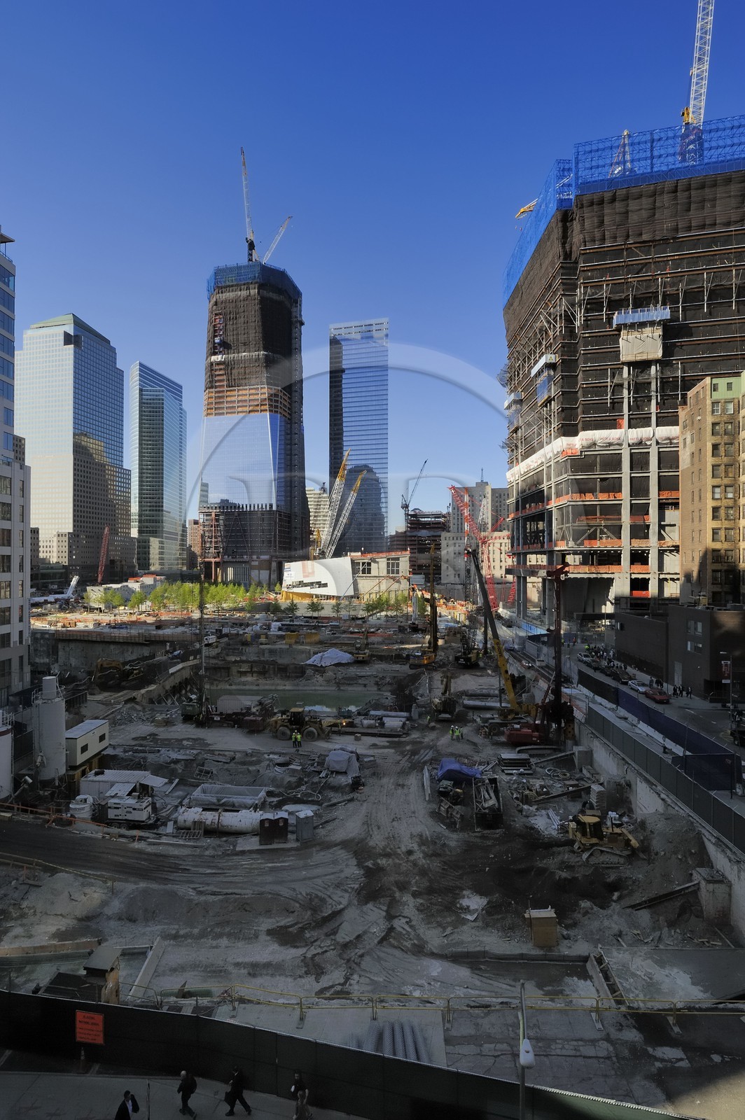 United States, New York, Manhattan, reconstruction at Ground Zero with the One World Trade Center (Freedom Tower)