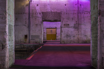 France, Loire-Atlantique (44), Saint-Nazaire, réhabilitation de la base sous-marine allemande construite lors de la dernière guerre mondiale et transformée en espace culturel