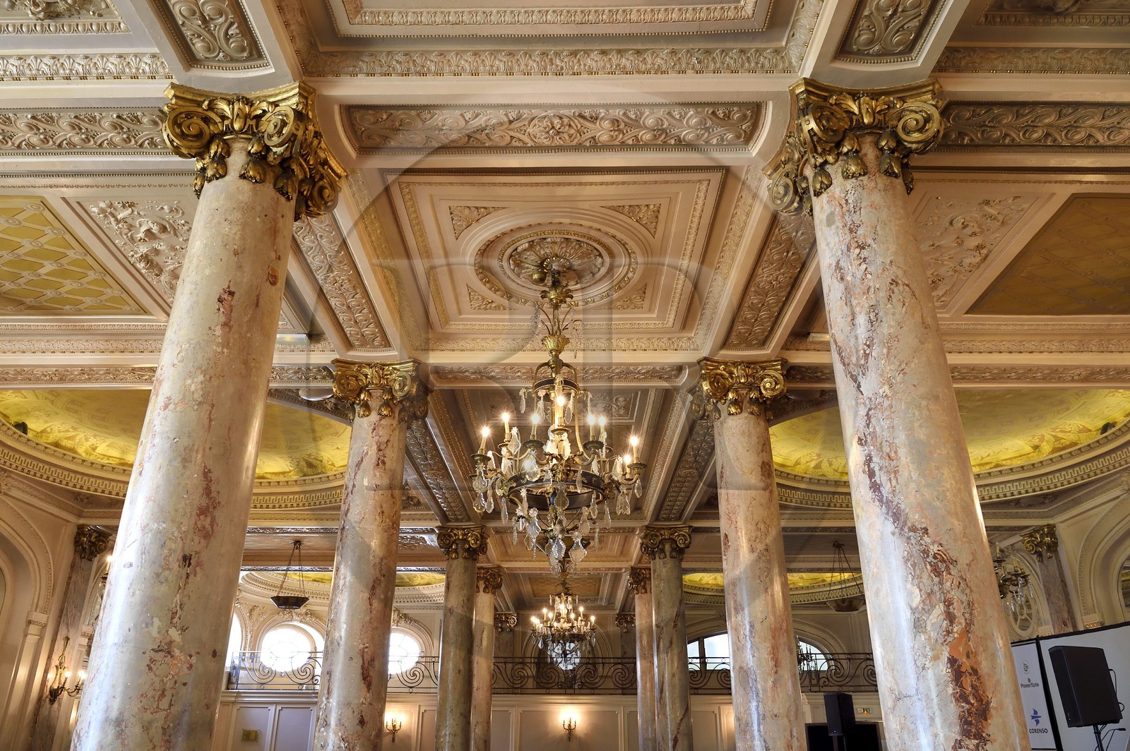 France, Alpes-Maritimes, Cannes, the Carlton palace on the boulevard de la Croisette, the Ballroom