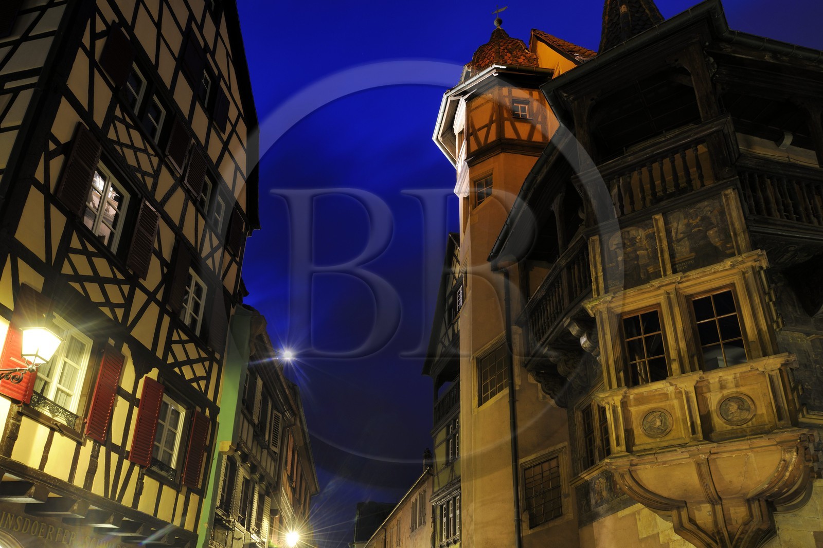 France, Haut-Rhin (68), Colmar, la maison Pfister de style Renaissance (1537) dans la rue des Marchands