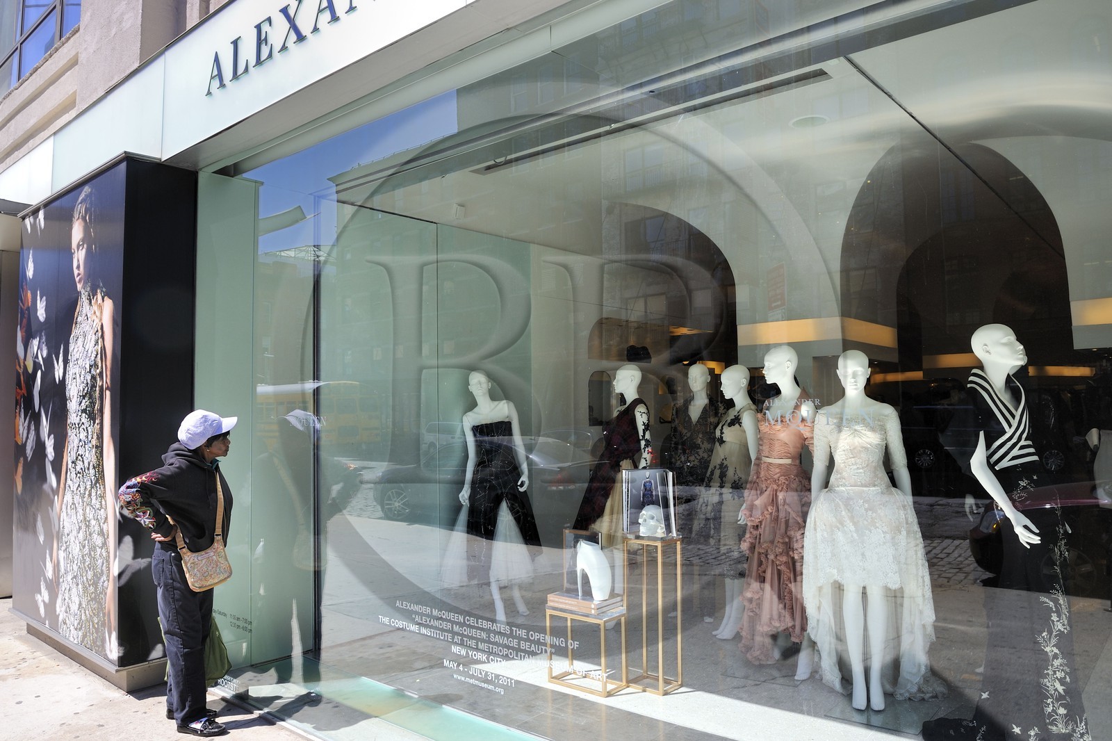 Etats-Unis, New York, Manhattan, Meatpacking district (Gansevoort Market), W 14th Street, boutique de Alexander Mac Queen