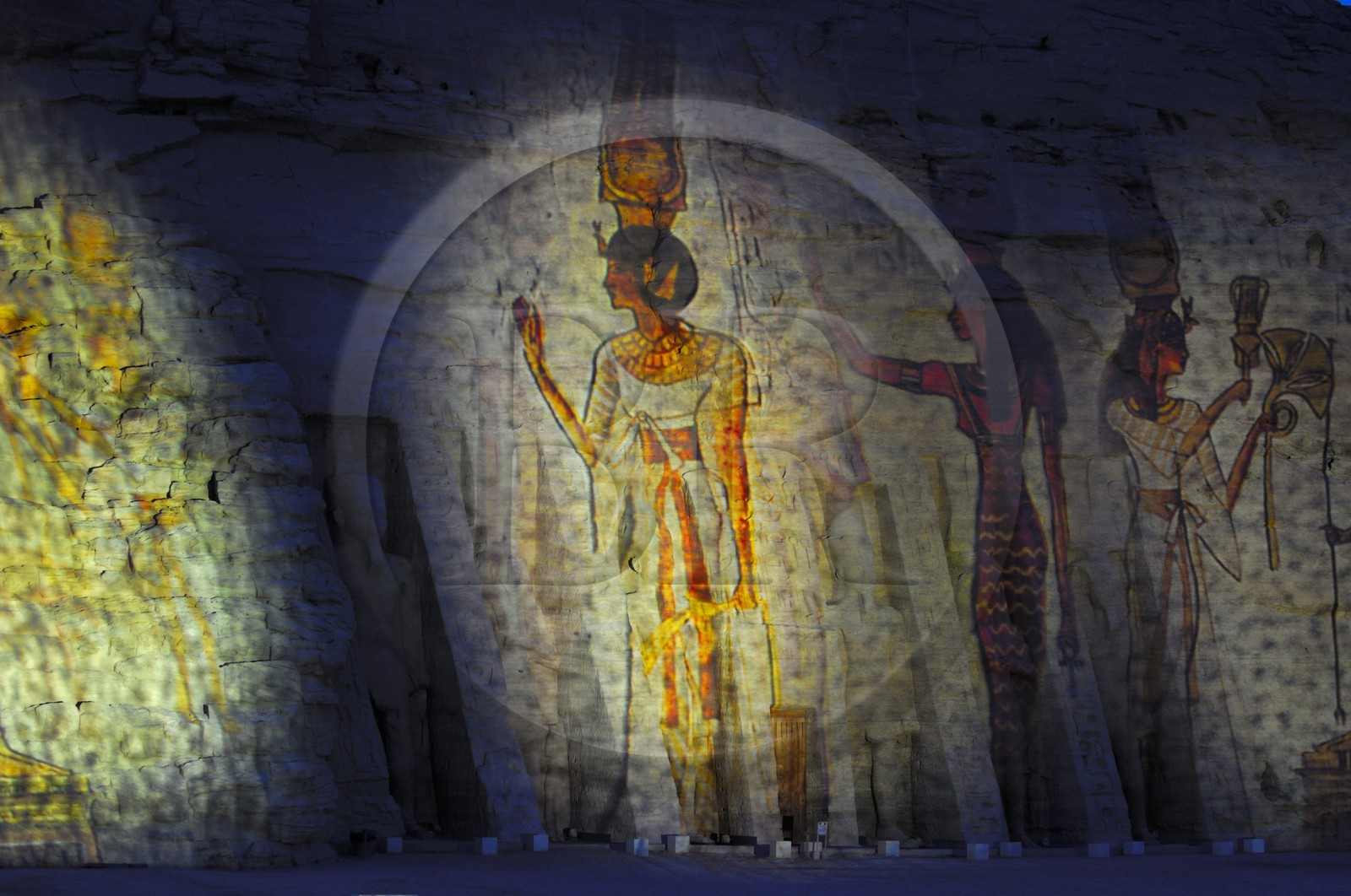 Egypt, Upper Egypt, Nubia, Abu Simbel, site listed as World Heritage by UNESCO, Nefertari Temple dedicated to Hathor Goddess