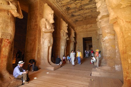 Egypt, Upper Egypt, Nubia, Abu Simbel, site listed as World Heritage by UNESCO, Ramesses II Temple