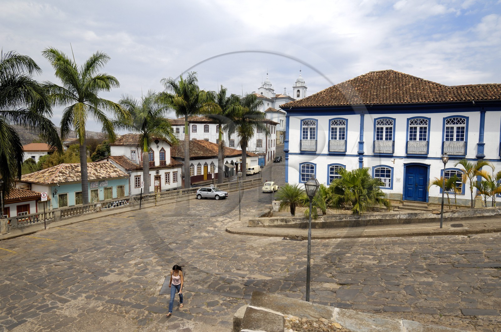 Brésil, Etat du Minas Gerais, ville de Diamantina, centre historique classé Patrimoine Mondial de l 'UNESCO (Route de l'or, Estrada Real)