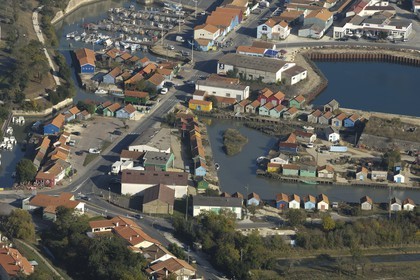 France, Charente-Maritime (17), Ile d'Oléron, Le Château d'Oléron (vue aérienne)
