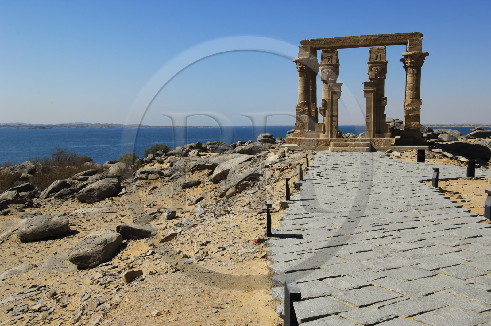 Egypte, Haute Egypte, Nubie, Lac Nasser, site de Kalabsha, kiosque de Kertassi