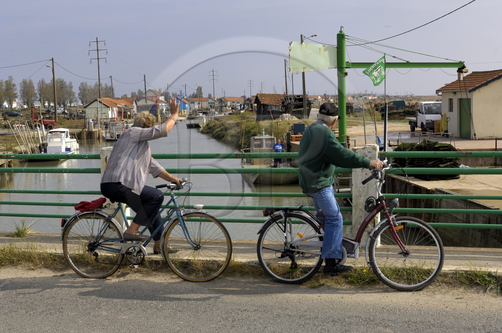 France, Charente-Maritime (17), Ile d'Oléron, le chenal d'Ors, port ostréicole